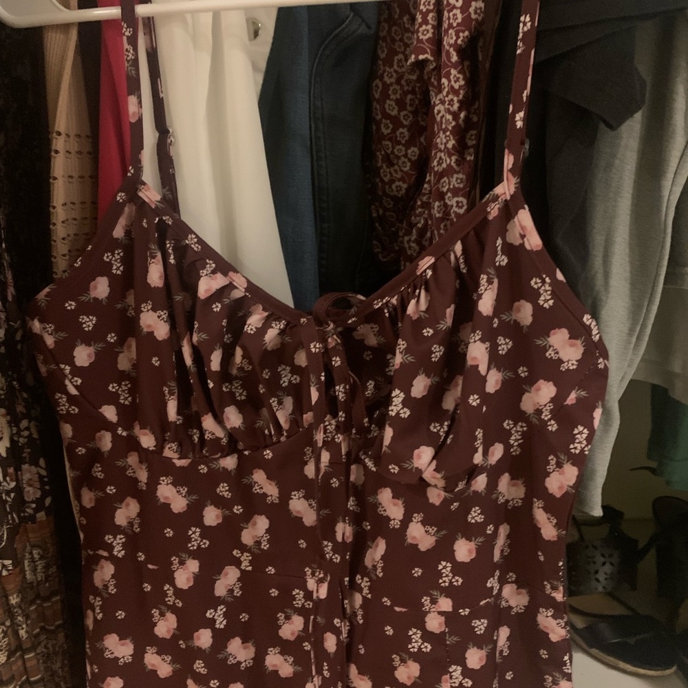 Floral Brown Dress